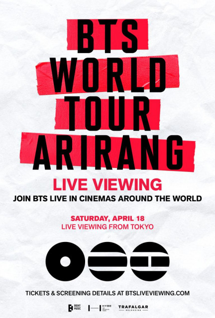 BTS World Tour &lsquo;Arirang&rsquo; In Japan: Live Viewing poster